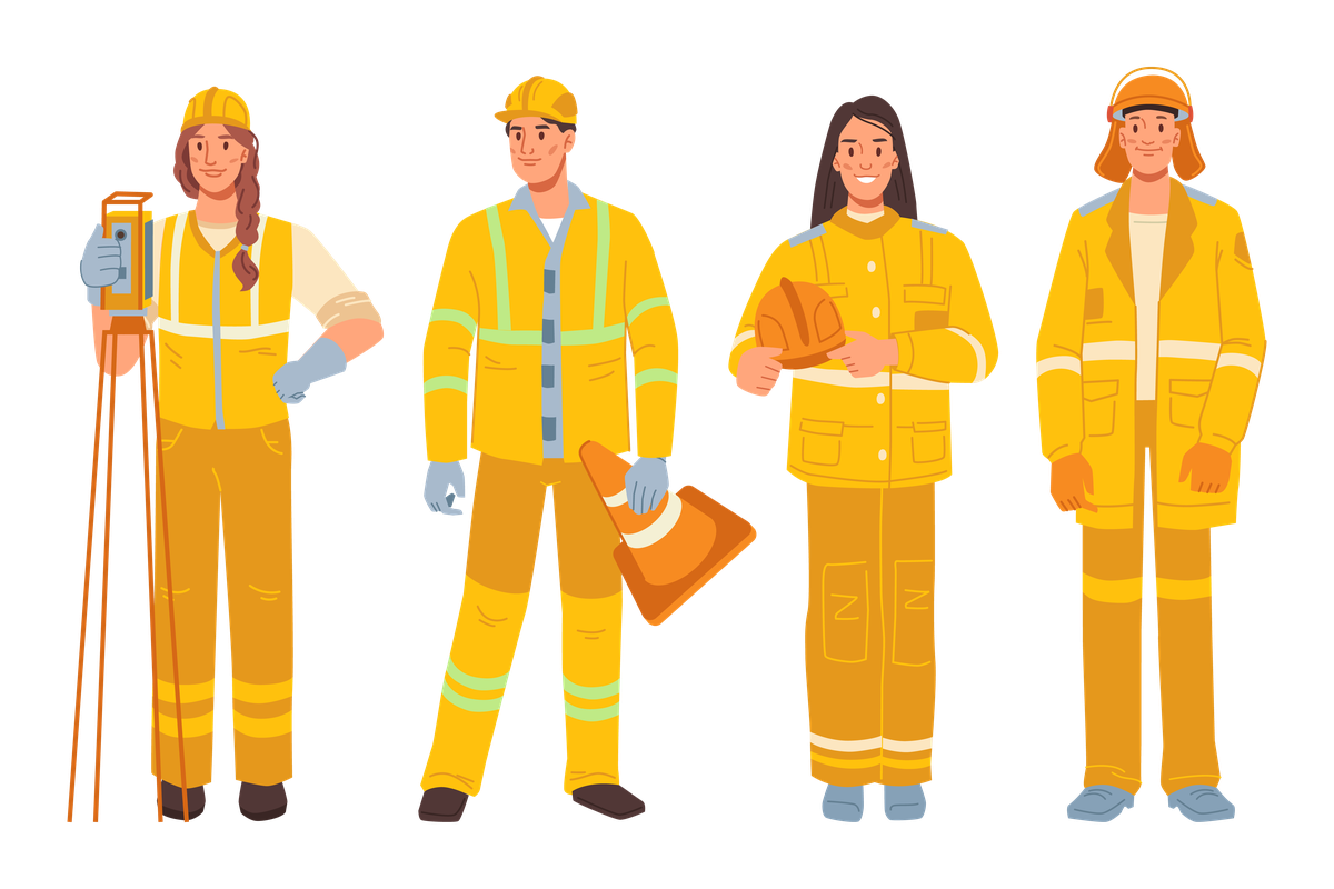 Professionnels du rail - géomètres, chefs de chantier